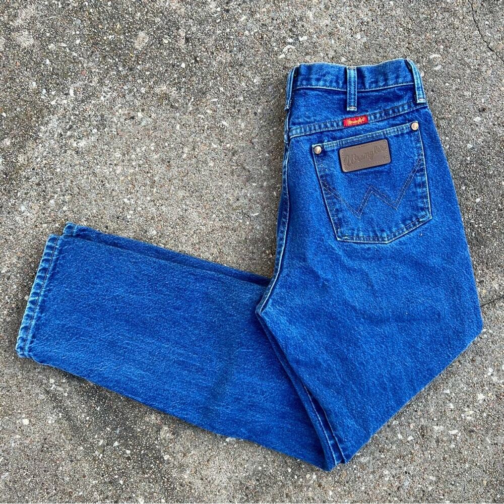 Vintage 90s wrangler 14 MWZ high-rise cowgirl fit western cut jeans 11x30